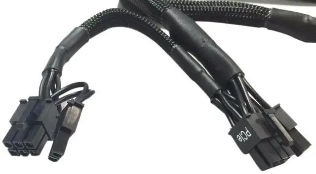 Alt view image 4 of 4 - Vszerda 8-Pin to Dual 8 (6+2) Pin PCIe Power Supply Cable for C orsair RMX RM550X RM650X RM750X RM850X RM1000X Modular, SF Series SF600 SF750 SF450 80 Plus Gold Modular (Wire Gauge:18AWG)