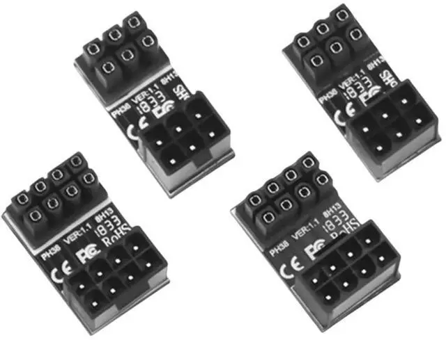 Main image of Vszerda GPU VGA 8Pin 6Pin PCIE U Turn 180 Degree Angle Connector Adapter Board