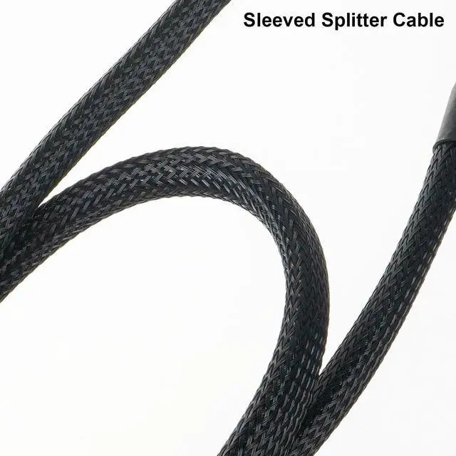 Alt view image 4 of 7 - Vszerda PCIE Cable for Seasonic, PSU 8 pin Male to Dual PCIe 8pin (6+2) Male Power Supply for Seasonic Modular Power Supply (65cm)