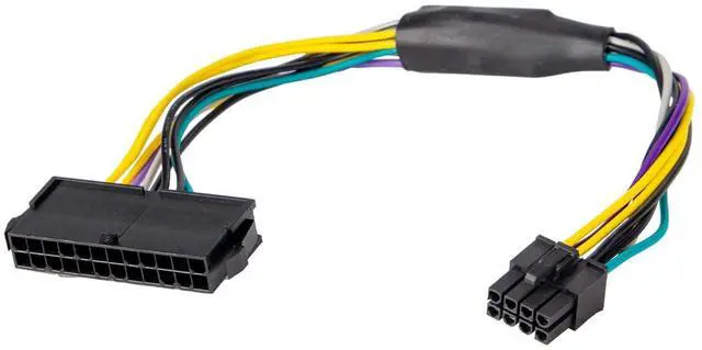 Main image of Vszerda 24 Pin to 8 Pin ATX PSU Power Adapter Cable Compatible with D.ell Optiplex 3020 7020 9020 Precision T1700 12 Inch (30 cm)
