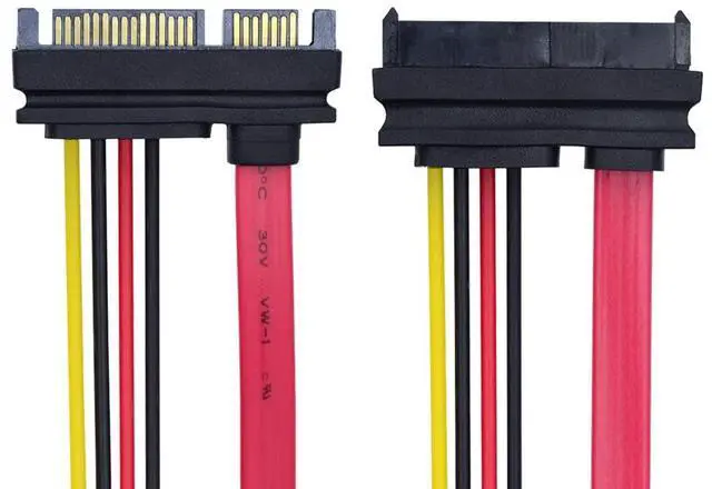 Main image of Vszerda SAS Cable SFF-8482 SAS 29 Pin to SATA 22Pin Hard Disk Drive Raid Extension Cable with 22 Pin SATA Power Port