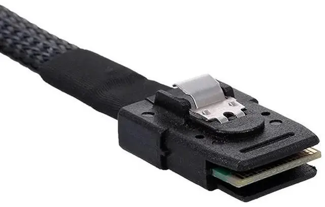 Alt view image 4 of 7 - Vszerda Cable Internal Mini SAS 4X SFF-8087 36Pin Host to SAS Hard Disk SFF-8482 29Pin Target Fanout Cable with IDE Power 100cm