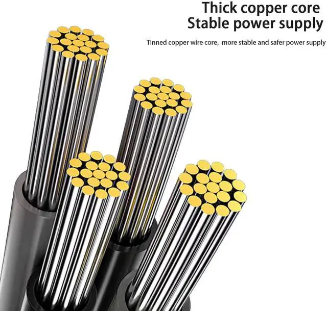 Alt view image 7 of 7 - Vszerda sata Power Splitter Cable 6 Way, 15 Pin SATA to 6 for HDDSSDOptical Drives, sata Power Connector Supply Extension Cable, Black