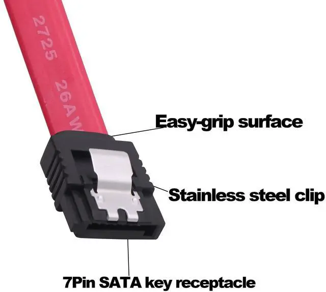 Alt view image 5 of 7 - Vszerda 22Pin SATA Data Power Cable 2 in 1 SATA 7+15 to 7 Pin Data with XH2.5 4Pin Power Combo Extension Cable for Hard Disk Optical Drive PC Modding -50cm/1.64ft-2pcs