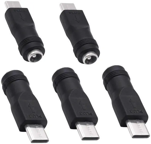 Main image of Vszerda DC 5.5mm x 2.1 mm to USB C Power Adapter Connector 5V DC 5521 Female to USB Type C Male Converter Connector Barrel Jack Plug for Laptop Small Fan Smartphone LED Desk Lamp -5pcs