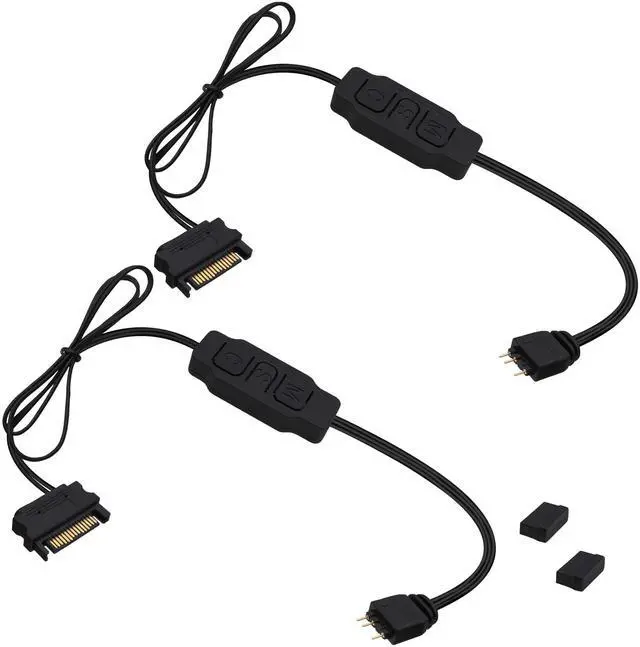 Main image of Vszerda 5V 3PIN ARGB Controller RGB PC Fan Lighting Controller Adapter Cable with SATA Power Supply for Computer Fans Light Strips Lighting Boards Cooler 70cm-2pcs