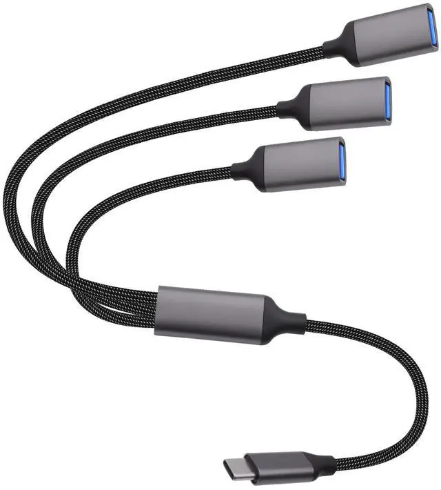 Main image of Vszerda USB Type C to USB OTG Splitter Cable Converter Multi USB Port Expander Hub Adapter,1 Type-C to 3 USB 2.0 for Phone Laptop