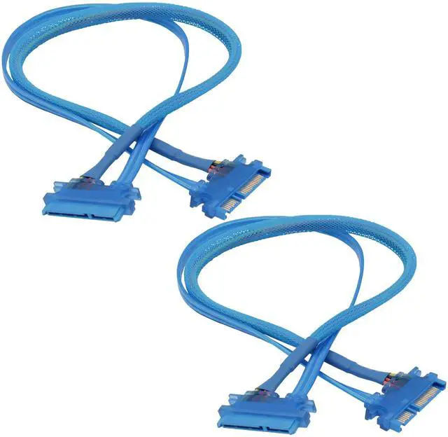 Main image of Vszerda 22Pin SATA Power Extension Cable SATA 3.0 22 Pin 7+15 Pin Male to Female Data Power Combo Extension Cable for SSD,HDD,PCI Cards and Other Equipment -50cm -2pcs