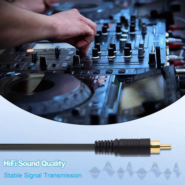 Alt view image 6 of 7 - Vszerda RCA Screw Terminal Block Solderless Connector Cable RCA Male to AV 2Pin Terminal Block Adapter Pluggable Audio Video Converter Extension Cord for Speaker Replacement Repair-30cm-2Pcs