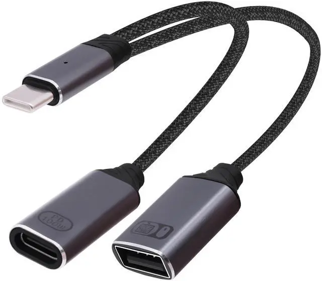 Main image of Vszerda USB Type-C OTG Splitter Y Cable 2 in 1 Type-C to USB OTG Cable and 100W PD Fast Charging Adapter for Phone Laptop