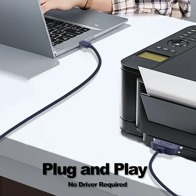 Alt view image 7 of 7 - Vszerda USB to CN36 Parallel Port Printer Cable USB 2.0 to Centronics 36 Pin Parallel IEEE 1284 Printer Adapter Cable Converter Cord-1.2M/3.9FT