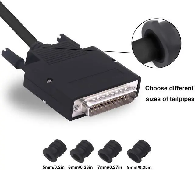 Alt view image 7 of 7 - Vszerda DB25 Male Solderless Connector Breakout Board RS232 D-SUB 25 Pin Serial Adapter Terminal Block with Case (Male)