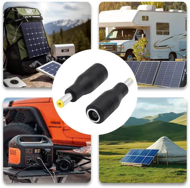 Alt view image 7 of 7 - Vszerda DC 5.5mm x 2.1mm to 7.9mm x 0.9mm Power Plug Connector DC7909 Female to DC5521 Male Converter Adapter for Solar Panels Portable Power Station RV Car Rechargeable Battery-4Pcs