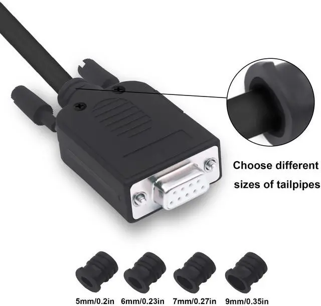 Alt view image 7 of 7 - Vszerda DB9 Solderless Connector Breakout Board RS232 D-SUB 9 Pin Serial to RXD TXD GND 235 Adapter Terminal Block with Case 2 Packs (Female)