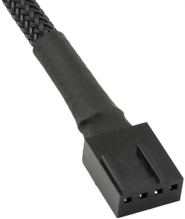 Alt view image 3 of 7 - Vszerda Micro 4-Pin GPU Fan Header Adapter Cable - 12-inch (30cm), Black Sleeved - Male Micro PH (2.0mm) 4-Pin PWM Fan Header Adapter for Graphics Card Fans and Pumps