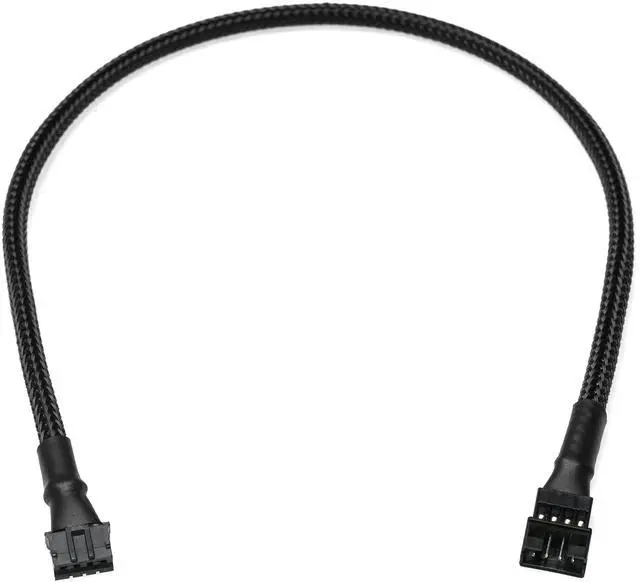 Alt view image 2 of 7 - Vszerda Micro PH 4-Pin Extension Cable - 12-inch (30cm), Black Sleeved - Micro PH 2.0mm Pitch Connector Extension Cable for Computer Graphics Cards and Fans