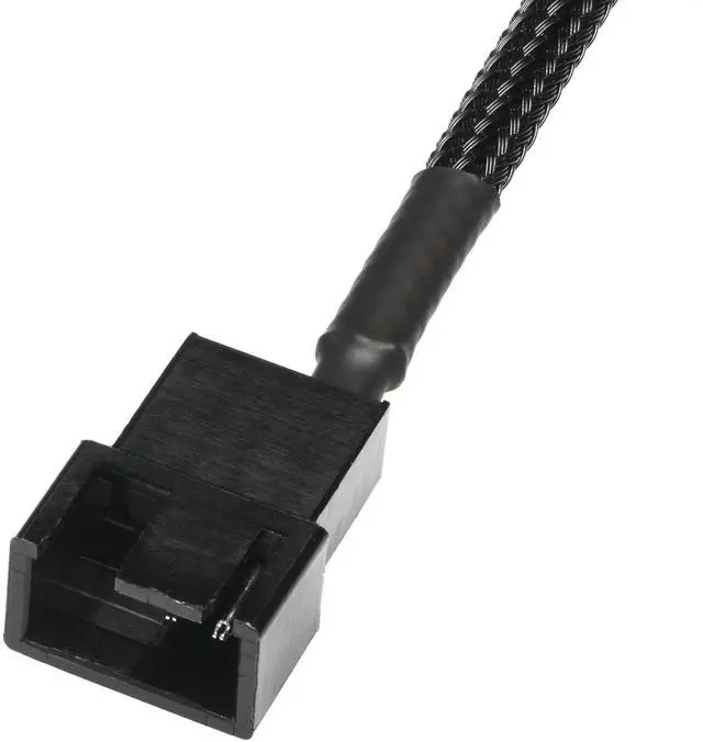 Alt view image 7 of 7 - Vszerda Mini 2-Pin Fan Adapter Cables (2-Pack) - 4-inch (10cm), Black Sleeved - Connect 3-Pin & 4-Pin PC Fans to Mini 2-Pin JST XH 2.5mm Headers