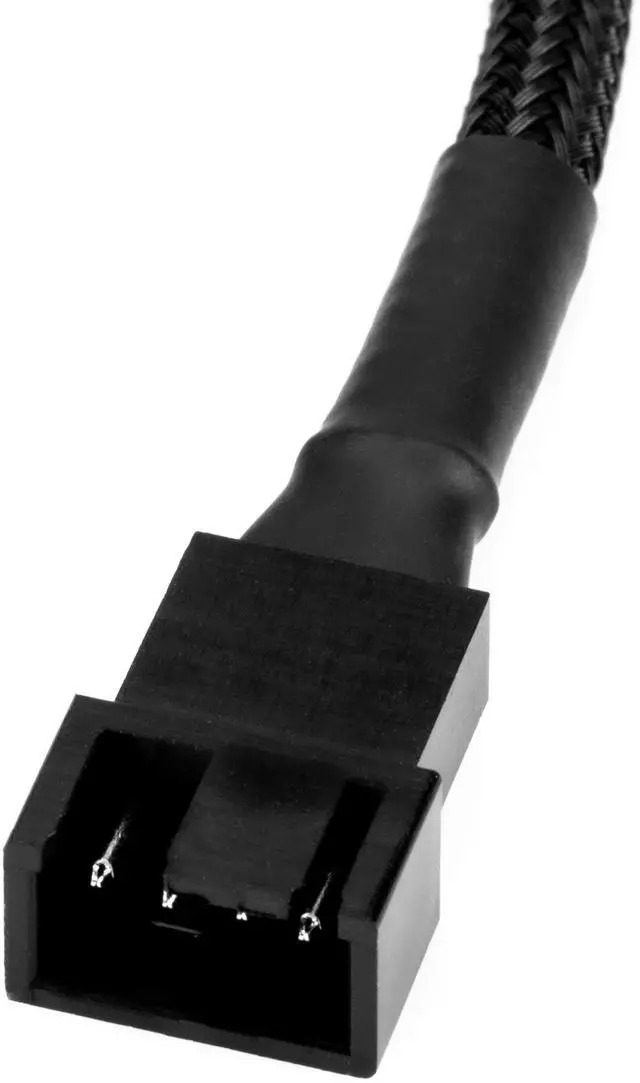 Alt view image 5 of 7 - Vszerda 5-Pin PWM PC Fan Adapter Cable for D.ell Motherboards - 6-inch (15cm), Black Sleeved - Connect Standard 4-Pin Computer Fans to D.ell Latching 5-Pin Fan Headers