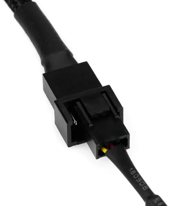 Alt view image 7 of 7 - Vszerda 5-Pin PWM PC Fan Adapter Cable for D.ell Motherboards - 6-inch (15cm), Black Sleeved - Connect Standard 4-Pin Computer Fans to D.ell Latching 5-Pin Fan Headers