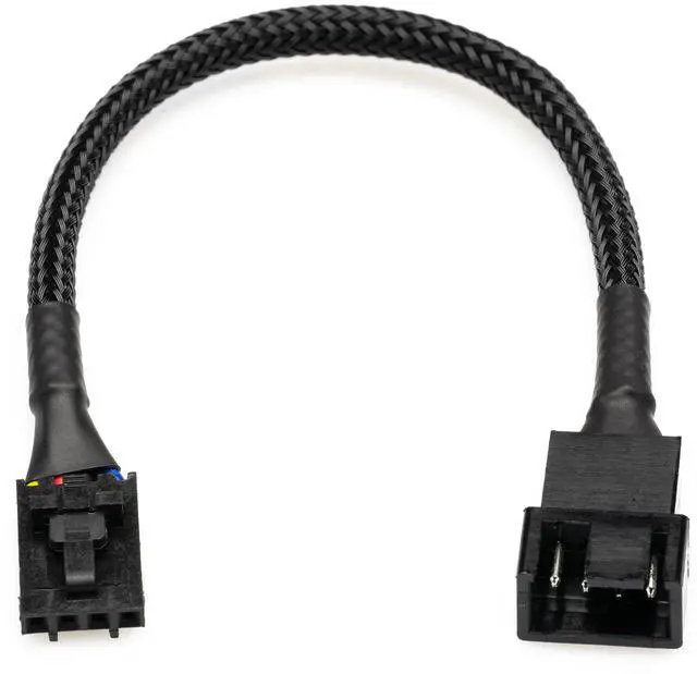 Alt view image 2 of 6 - Vszerda 4-Pin PWM PC Fan Adapter Cable for Dell Motherboards - 6-inch (15cm), Black Sleeved - Connect Standard PWM Computer Fans to Dell Latching 4-Pin Fan Headers