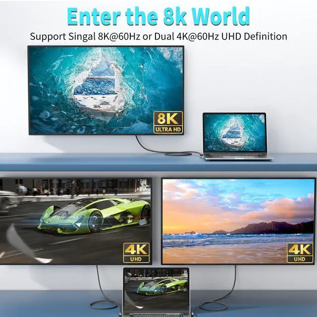 Alt view image 4 of 7 - Vszerda USB4 Thunderbolt 4 Cable, 240W Charging, 40 Gbps Data, 8K @ 60Hz HDR, USB C to USB C, 90Degree for Hub, Dock MacBook, M2, M3, Mac SSD (90Degree USB4 40G 240W 1.5M)