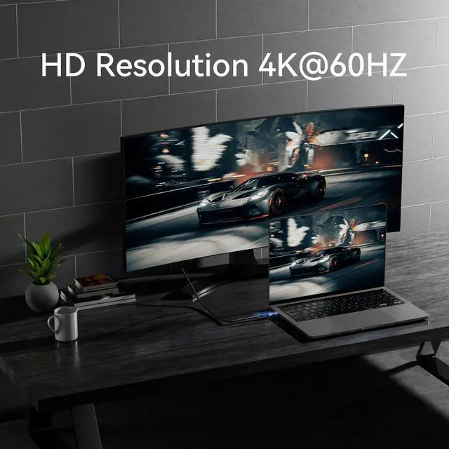 Alt view image 5 of 7 - Vszerda 10ft USB-C to USB-C Cable, 20Gbps Data Transfer, 4K@60Hz Video, 240W Fast Charge, Compatible with Laptops, Tablets, Smartphones, and Computers