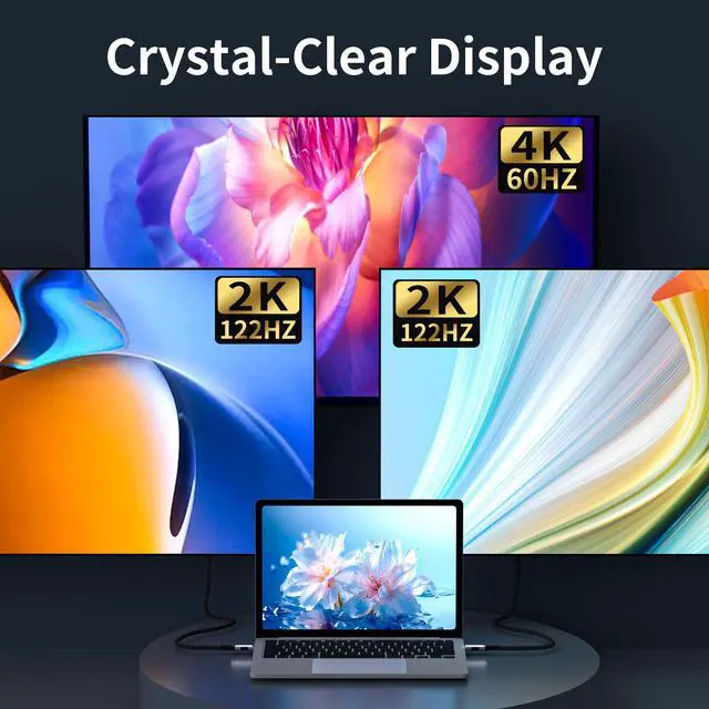 Alt view image 3 of 7 - Vszerda USB C Extension Cable 6.6ft, 100W Charging USB c 3.2 Extension Cable, high Speed 20gbps Data Transfer/4K Video usbc Female to usbc Male Compatible with Thunderbolt 4/3