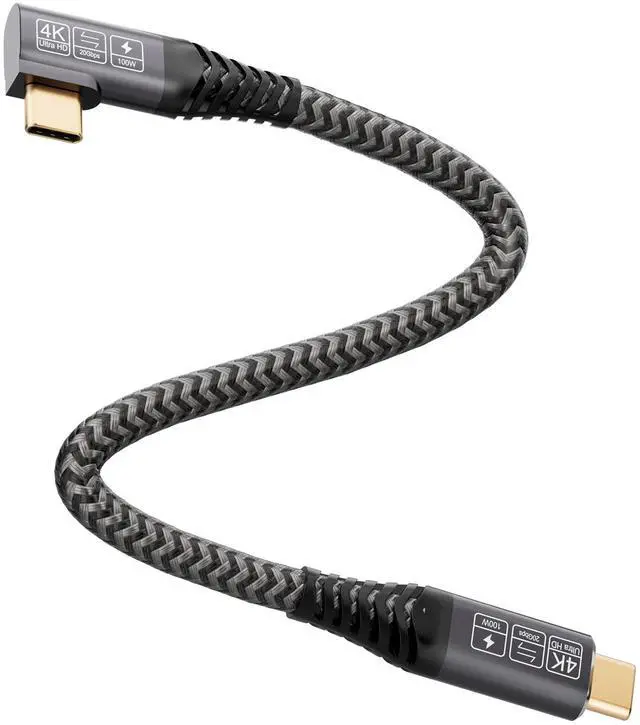 Main image of Vszerda Short USB C to USB C Cable 1.65Ft, USB C 3.2 Gen 2 Cable 20Gbps Data Transferring Cord 4K 100W PD Charging Compatible with Thunderbolt 3/4 Samsung T7/T5/X5 SSD, MacBook Pro/Air, Monitor
