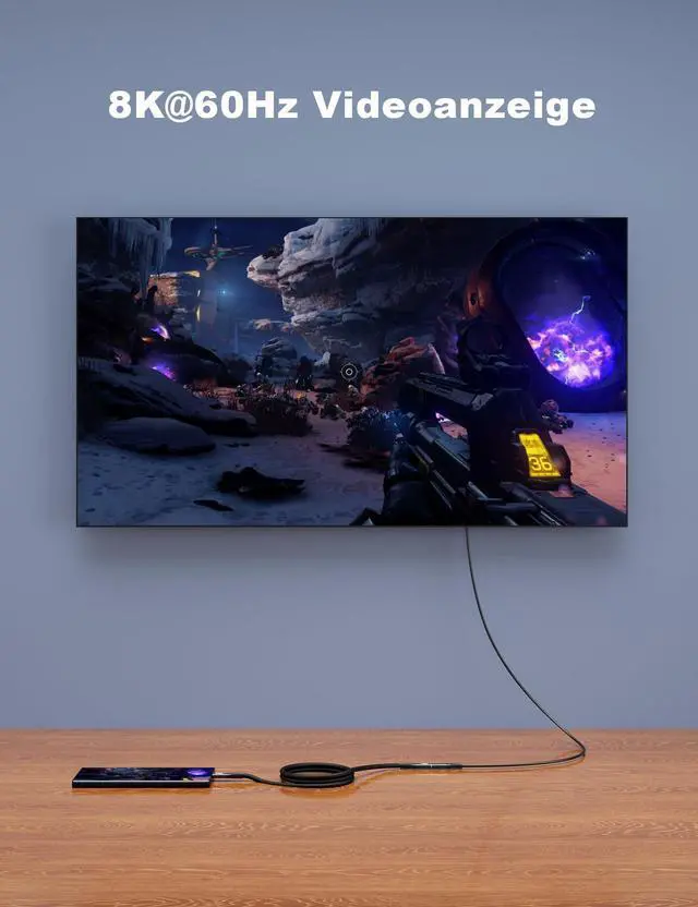 Alt view image 6 of 7 - Vszerda USB-C for Thunderbolt 4 Extension Cable 40Gbps Data Transfer, USB c Male to USB c Female Cable, 8K Display/PD 240W, Compatible with Thunderbolt 3/USB 4/3/SSD eGPU 2M/6.6FT