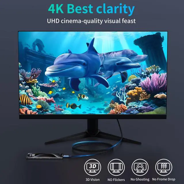 Alt view image 5 of 7 - Vszerda Short USB c Cable 2pack 1.6FT, Type C USB 3.1 Gen 2 10Gbps USB c Data Transfer 4K@60Hz Output 5A 100W Fast Charge,usbc to usbc Cable Compatible with Thunderbolt 3