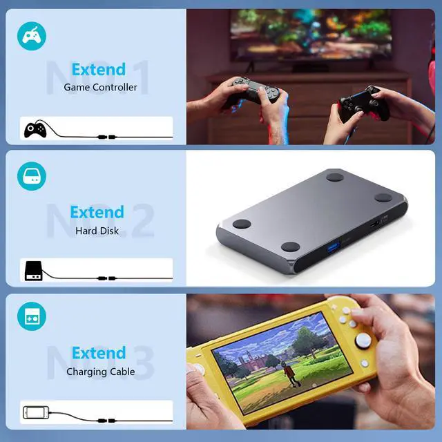 Alt view image 6 of 7 - usb c extension cable 10ft/3M,usbc female to male,long usb c monitor cableusb c video cable 4kusb c extension cable 20gbps240W PD Fast Charging Compatibility with thunderbolt 3 extension cable.