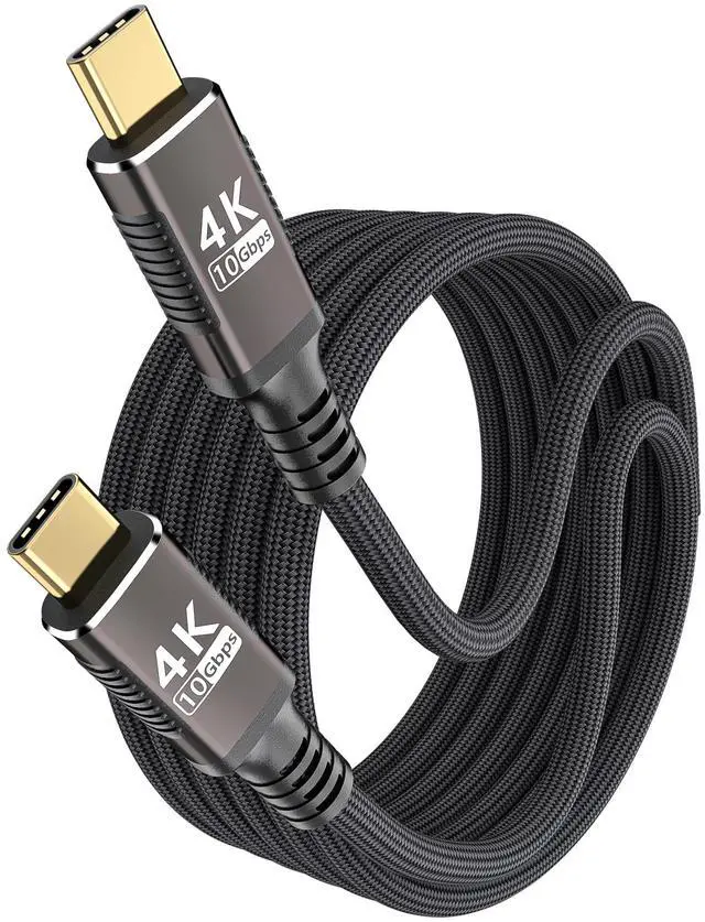 Main image of Vszerda Long USB C to USB C Cable 10FT Compatible with Thunderbolt 3,USB C 3.1 Gen 1 Cable 10 Gbps Data Transfer,4K@60Hz/2K@120Hz Video Output Monitor Cord,Type-C Nylon Braided 100W Fast Charging.