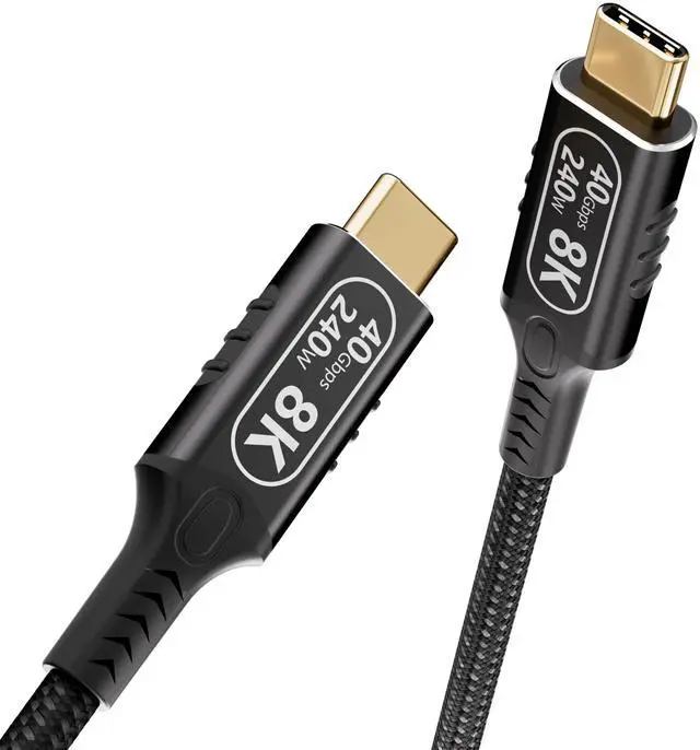 Main image of usb c to usb c cable 3.3ft/1M,Compatible With Thunderbolt 4 and Thunderbolt 3,usb4 cable 40gbps data,240W fast charging,Single 8K/Dual 4K Video,usbc male to male for Monitor apply to Hub,Smartphone.