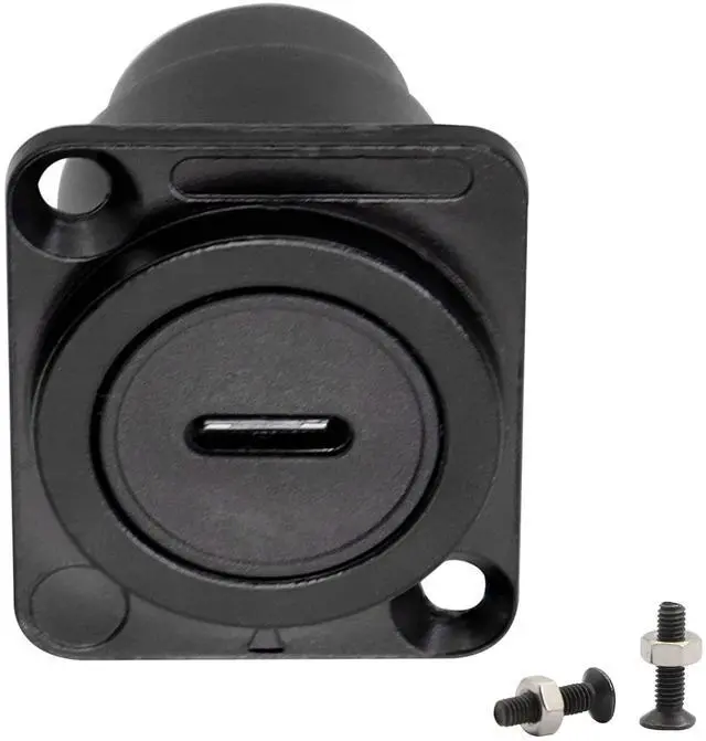 Main image of Vszerda D-Type Panel Mount Coupler USB C to USB A Female Panel Fixed Pass Through Module Converter USB 3.0 to Type C Data Transmission Adapter for Audio Video Network Industrial Equipment