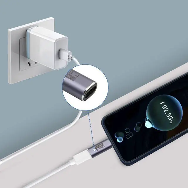 Alt view image 3 of 7 - Vszerda USB C Female-to-Female Coupler USB4.0 Type C Connector 40Gbps 100W Data Transfer Type C OTG for Laptop Tablet Phone, 2 Pieces