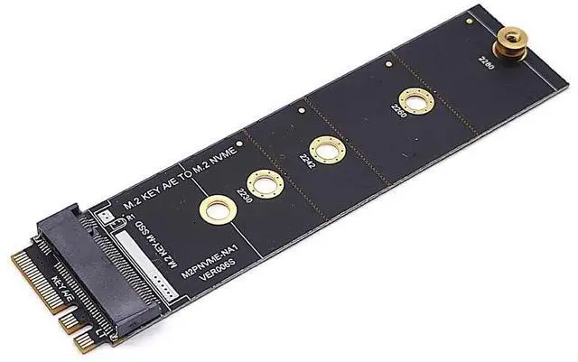 Alt view image 4 of 5 - Vszerda M.2 (NGFF) NVME SSD to M2 A/E Key Port Card (Only Provide PCIe 1X Lane)