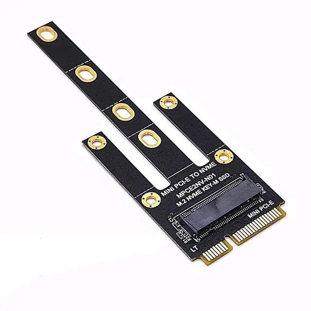 Alt view image 2 of 5 - Vszerda M.2 (NGFF) 2230/2242 NVME SSD to Mini PCIe Port Card (Only Provide PCIe 1X Lane),Compatible with D.ELL Inspiron One 2205