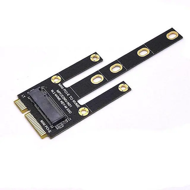 Alt view image 3 of 5 - Vszerda M.2 (NGFF) 2230/2242 NVME SSD to Mini PCIe Port Card (Only Provide PCIe 1X Lane),Compatible with D.ELL Inspiron One 2205
