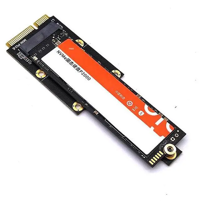 Alt view image 4 of 5 - Vszerda M.2 (NGFF) 2230/2242 NVME SSD to Mini PCIe Port Card (Only Provide PCIe 1X Lane),Compatible with D.ELL Inspiron One 2205