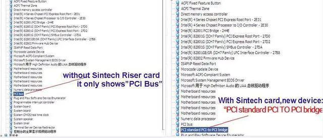 Alt view image 5 of 5 - Vszerda PCI-E Express X1 to Dual PCI Riser Extender Card with Low Profile Bracket