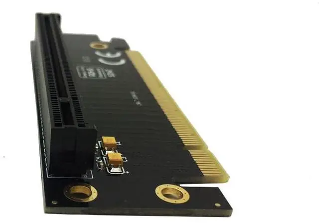 Alt view image 3 of 3 - Vszerda PCIe 16x Riser Card,PCI-e Express 3.0 X16 Male to Female Extension Card for GPU Graphics Card(90Degree 2.4CM Height)