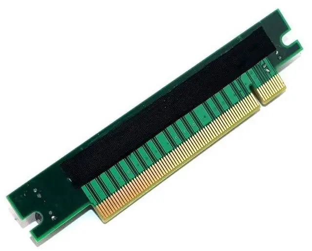 Alt view image 4 of 4 - PCIe 16x Riser Card,PCI-e Express 3.0 16X Male to Female Extension Card for GPU Graphics Card(90Degree 1.8CM Height)