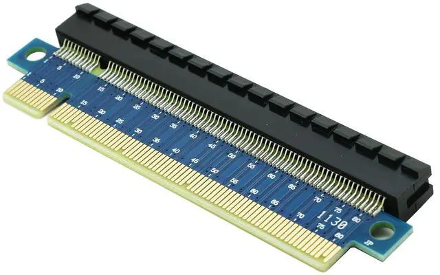 Alt view image 2 of 4 - Vszerda PCIe 16x Riser Card,PCI-e Express 3.0 16X Male to Female Extension Card for GPU Graphics Card(180Degree 2.2CM Height)