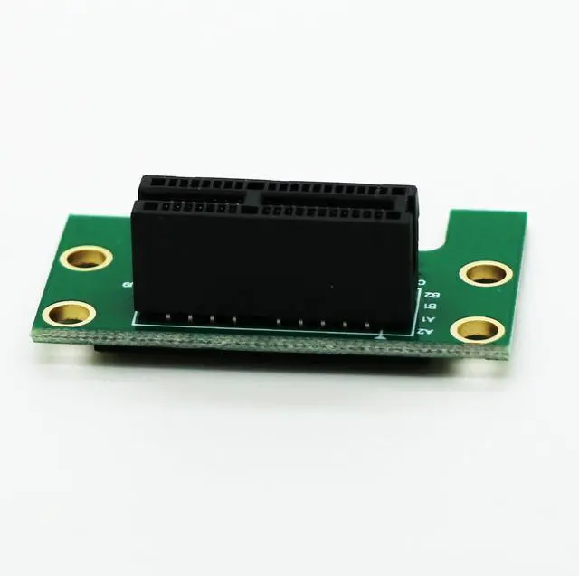 Alt view image 4 of 5 - Vszerda PCI-E PCIe Express 1X Riser Extension Card Angled