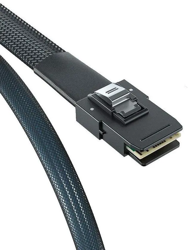 Alt view image 3 of 6 - Vszerda SFF-8643 to SFF-8087 Mini SAS HD Cable with Sideband, Compatible with 12Gbps SAS Drives and 6Gbps SAS/SATA Drives, 0.8-m(2.62ft), 2 Pack