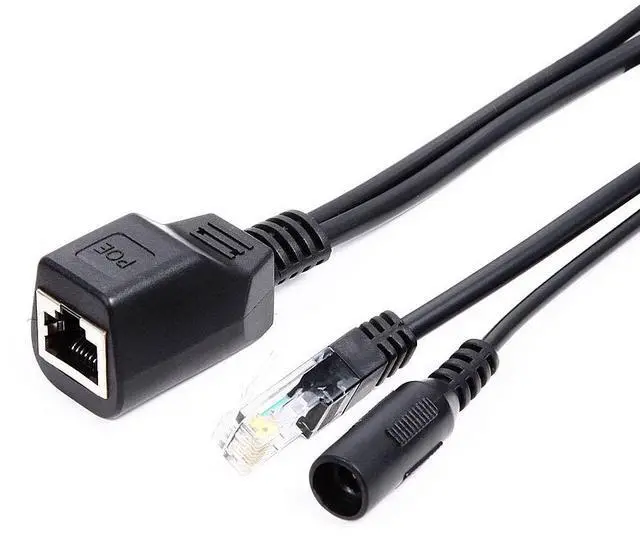 Alt view image 4 of 6 - Vszerda 4 Pairs Passive POE Injector & POE Splitter Kit, 10/100Mb/s RJ-45 Port Power Over Ethernet