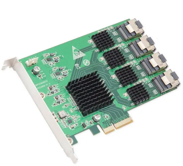 Main image of Vszerda 16 Port SAS PCIe 2.0 X4 Controller Card Components Other SI-PEX40097