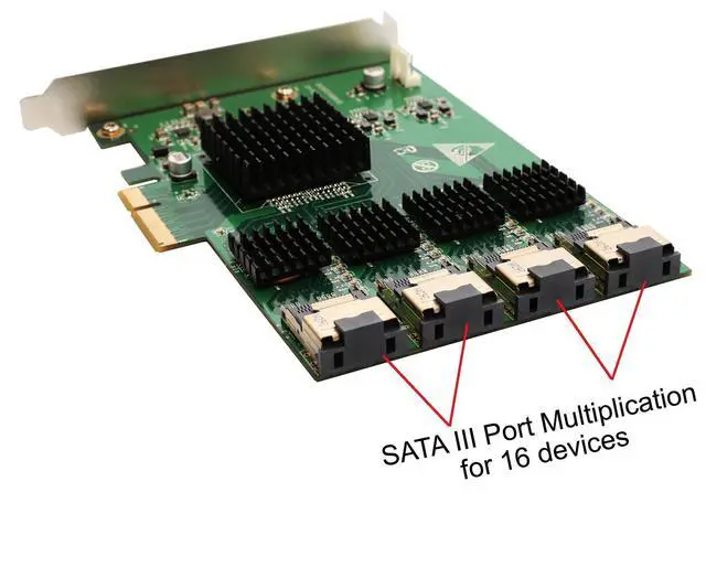 Alt view image 4 of 7 - Vszerda 16 Port SAS PCIe 2.0 X4 Controller Card Components Other SI-PEX40097