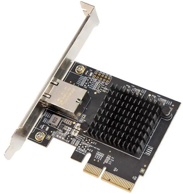 Alt view image 6 of 6 - Vszerda 1 Port 10 Gigabit Ethernet Network Card - PCIe x4 10Gb 10GBASE-T NIC AQTION AQC107-10Gbps Ethernet PCI-Express x4 Adapter SD-PEX24055