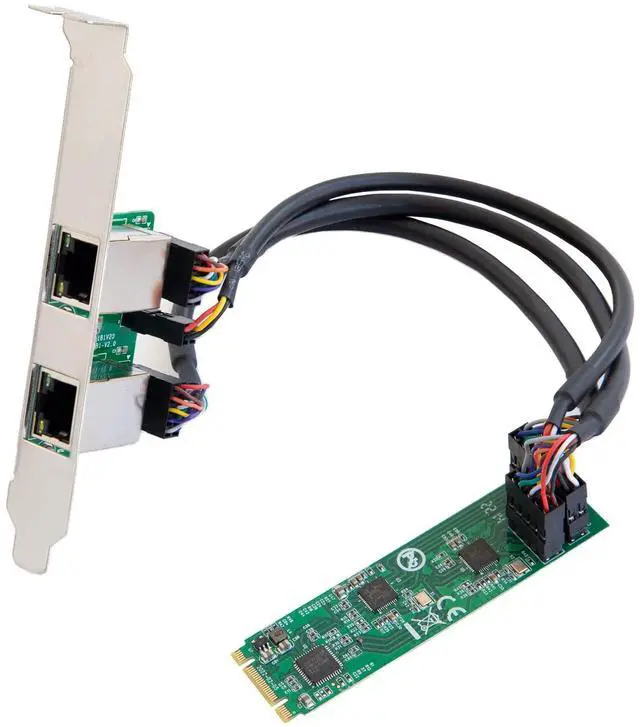 Main image of Vszerda Dual 2.5 Gigabit M.2 M+B Key Ethernet Network Expansion Card